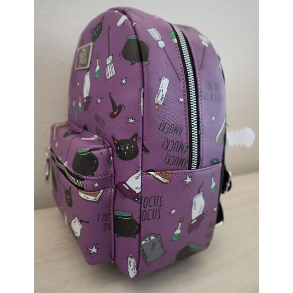 BioWorld Hot Topic 15630267  Women's Purple Hocus Pocus Icons Backpack - Picture 11 of 13